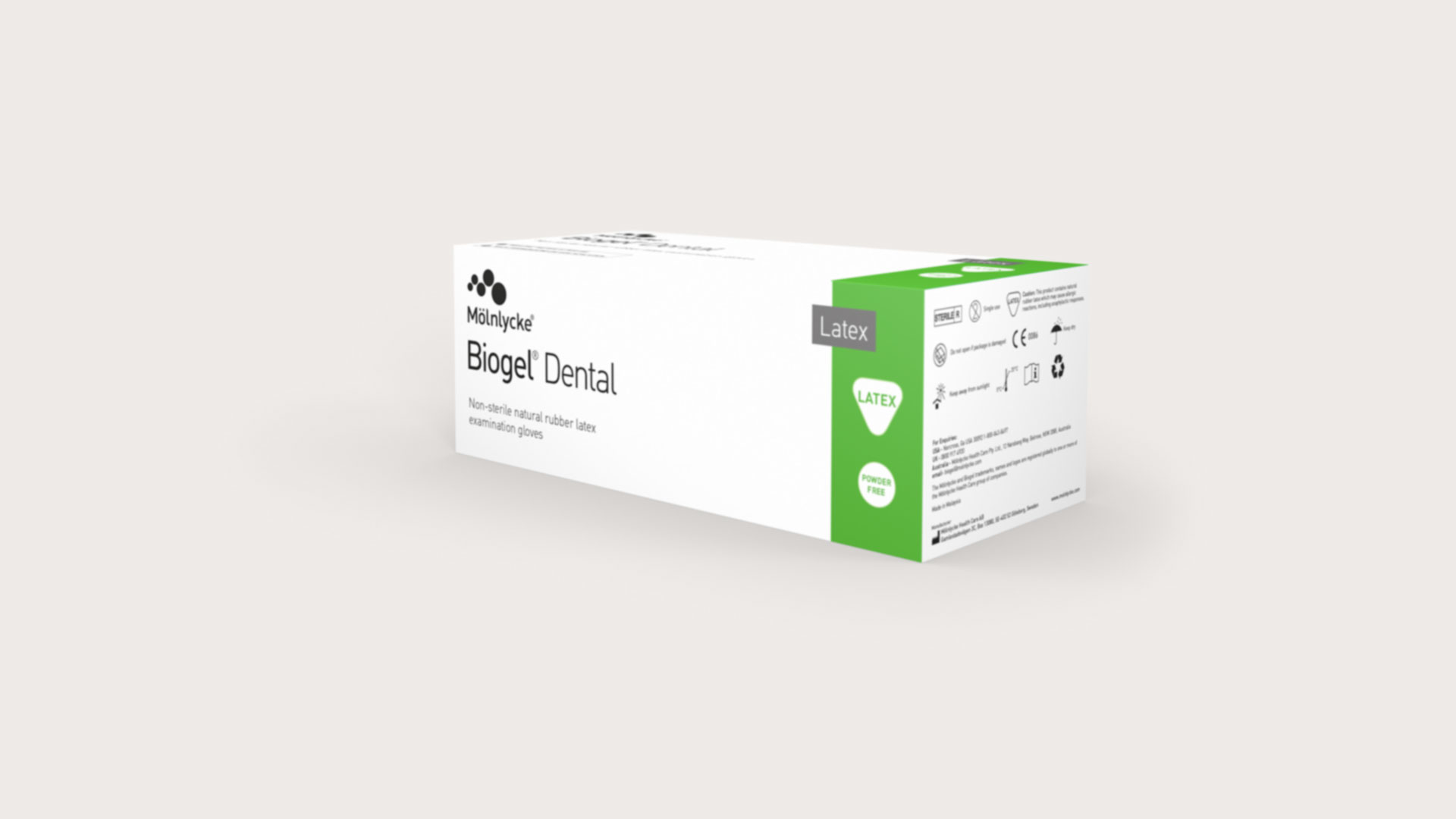 Niesterylne rękawice stomatologiczne z lateksu naturalnego Biogel ...