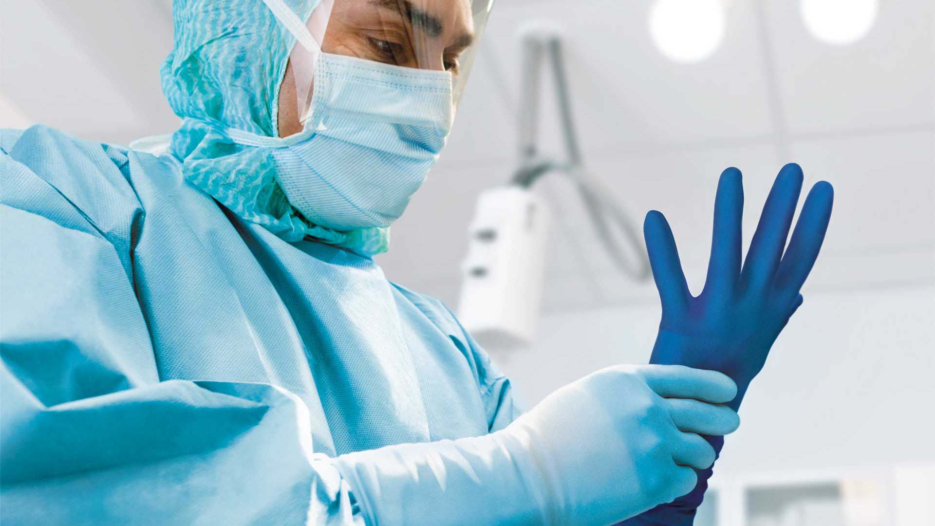 Chirurg stosujący system wskazania nakłucia Biogel