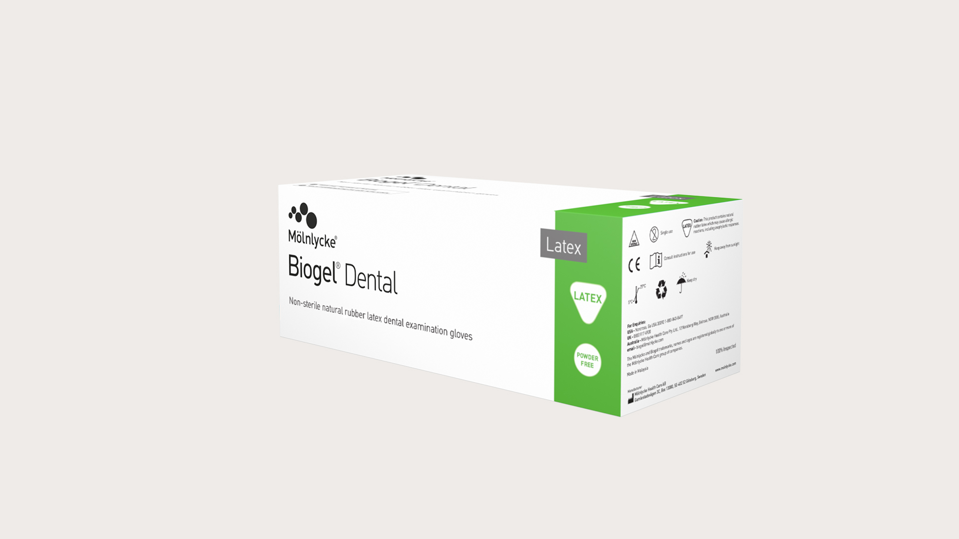 Opakowanie niesterylnych rękawic stomatologicznych Biogel Dental